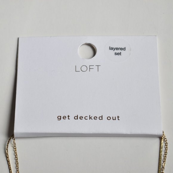 LOFT Gold Color Layer necklace - Picture 4 of 4